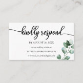 Hochzeitsonline UAWG Greenery Calligraphy Begleitkarte (Vorderseite)