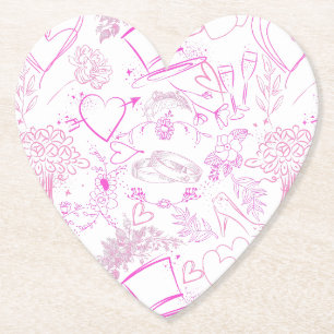 Hochzeitsornament Muster 02 Untersetzer