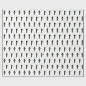 Hochzeitspaar Bride Groom Modernes Wrapping Papier Geschenkpapier (Flach)