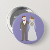 Hochzeitspaar Button (Vorne & Hinten)