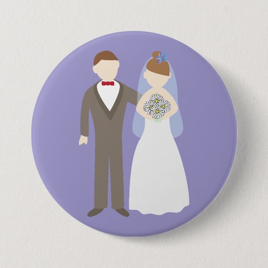 Hochzeitspaar Button (Vorderseite)