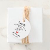 Hochzeitspaar Danke, dass du gekommen bist Geschenkanhänger (Beispiel)