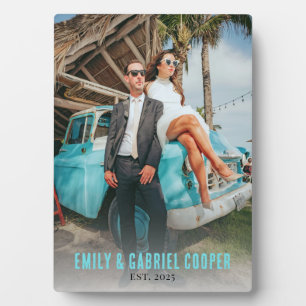 Hochzeitspaar-Foto-Andenken Fotoplatte