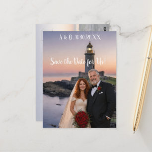 Hochzeitspaar-Foto Save-the-Date Postkarte