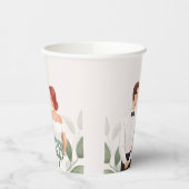 Hochzeitspaar-Illustration Papiertasse Pappbecher (Links)