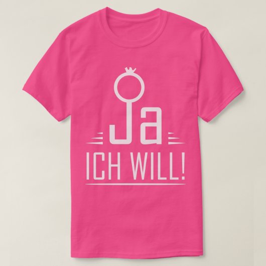 Hochzeitspaar JGA hen Party Flitterwochen Bachelor T-Shirt (Design vorne)
