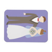 Hochzeitspaar Magnet (Horizontal)
