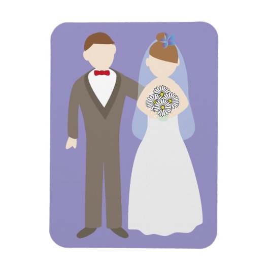 Hochzeitspaar Magnet (Vertikal)