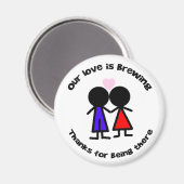 Hochzeitspaar Magnet (Vorderseite/Rückseite)
