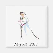 Hochzeitspaar Magnet (Vorne)