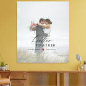 Hochzeitspaar moderne, elegante Fotografie Leinwanddruck (Insitu (Wohnzimmer))