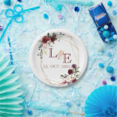 Hochzeitspaar monogramm pappteller (Party)