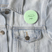 Hochzeitspaar Name Datum grün Wasserfarbe Pastell Button (Beispiel)