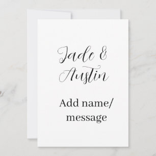 Hochzeitspaar Name Nachricht Datum romantisch eleg Einladung