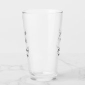 Hochzeitspaar Name Nachricht Datum romantisch eleg Glas (Links)