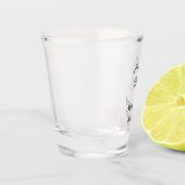 Hochzeitspaar Name Nachricht Datum romantisch eleg Schnapsglas (Links)