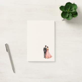 Hochzeitspaar Post-it Klebezettel