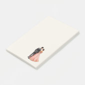 Hochzeitspaar Post-it Klebezettel (angewinkelt)