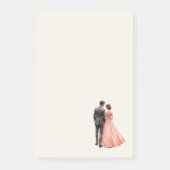 Hochzeitspaar Post-it Klebezettel (Vorderseite)