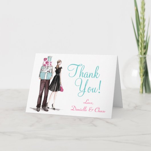 Hochzeitspaare - Danke an Ihre Karten (Vorderseite)