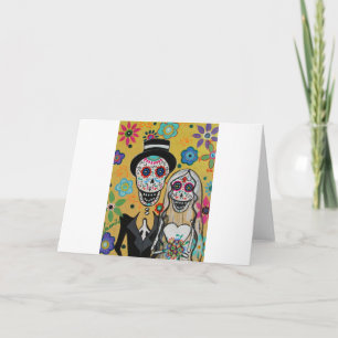 Hochzeitspaare dIA DE LOS MUERTOS Karte