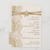 Hochzeitspaare duschen in der Blume und in der Hoc Einladung (Vorne/Hinten)