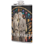 Hochzeitspaare personalisiert flachmann (Links)