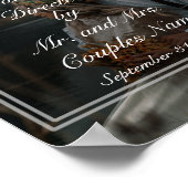 Hochzeitspaare persönliches Poster (Ecke)