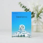 Hochzeitspalast in Aschgabat Turkmenistan Postkarte (Stehend Vorderseite)