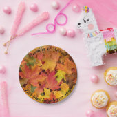 Hochzeitspapier Blätter für Ihren Namen Pappteller (Party)