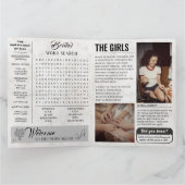 Hochzeitspapier Bridesmaid-Karte 4 Seite Karte (Innenseite)