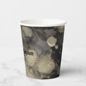 Hochzeitspapier Cup Black and Gold Tinten Pappbecher (Links)