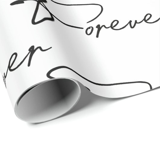 Hochzeitspapier für immer geschenkpapier (Rolleneckpunkt)