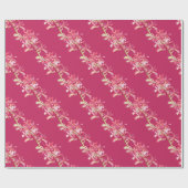 Hochzeitspapier für Rote Orchideen Geschenkpapier (Flach)