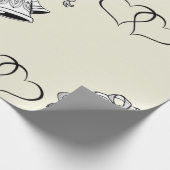 Hochzeitspapier Geschenkpapier (Ecke)