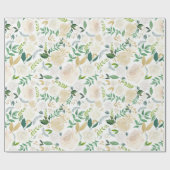 Hochzeitspapier Große Blüte Geschenkpapier (Flach)