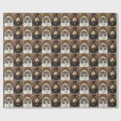 Hochzeitspapier, Hochzeitspaar Geschenkpapier (Flach)