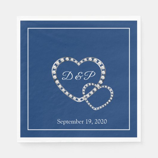 Hochzeitspapier Napkins Serviette (Vorderseite)