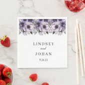 Hochzeitspapier Napkins Serviette (Beispiel)