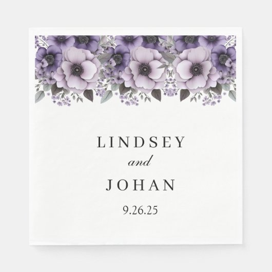 Hochzeitspapier Napkins Serviette (Vorderseite)