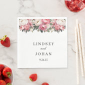 Hochzeitspapier Napkins Serviette (Beispiel)