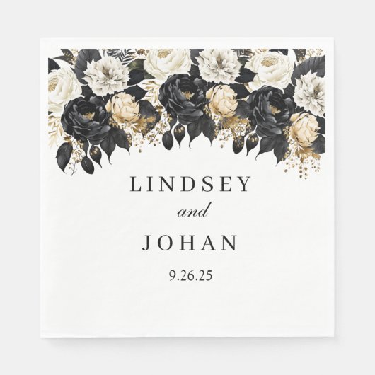 Hochzeitspapier Napkins Serviette (Vorderseite)