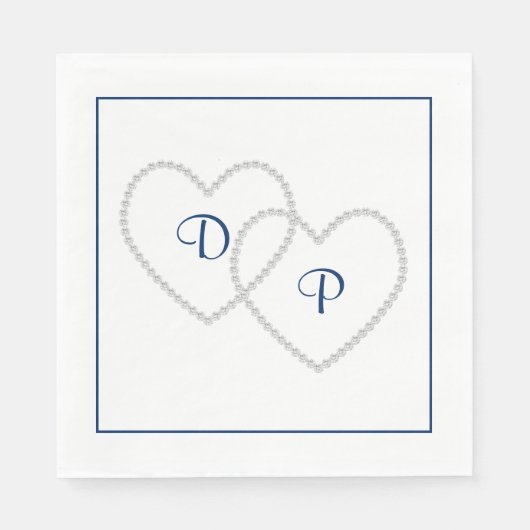 Hochzeitspapier Napkins Serviette (Vorderseite)