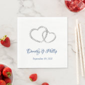 Hochzeitspapier Napkins Serviette (Beispiel)