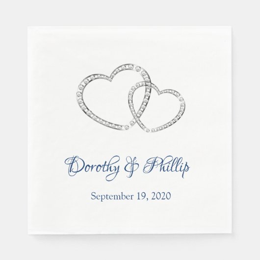 Hochzeitspapier Napkins Serviette (Vorderseite)