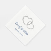 Hochzeitspapier Napkins Serviette (Ecke)