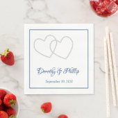 Hochzeitspapier Napkins Serviette (Beispiel)