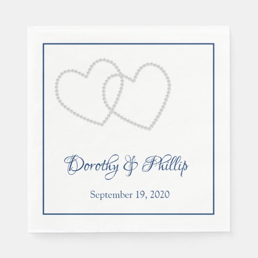 Hochzeitspapier Napkins Serviette (Vorderseite)