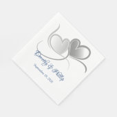 Hochzeitspapier Napkins Serviette (Ecke)