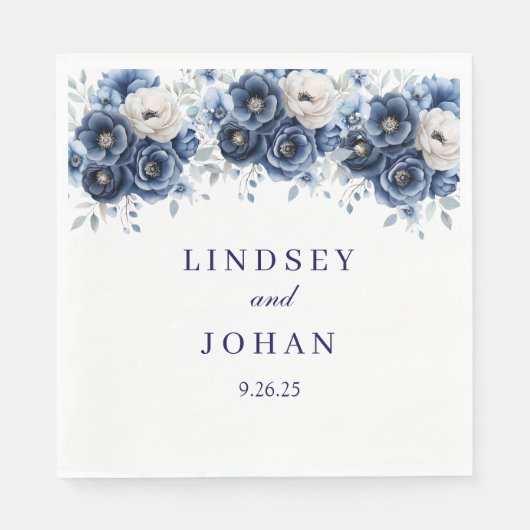 Hochzeitspapier Napkins Serviette (Vorderseite)